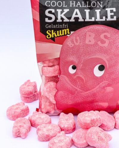 Bubs Raspberry Skull Bag