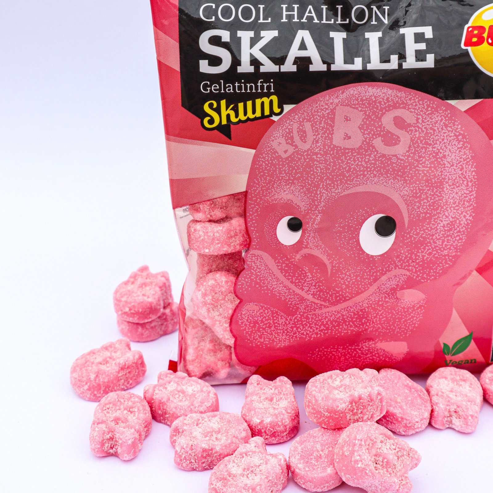 Bubs Raspberry Skull Bag