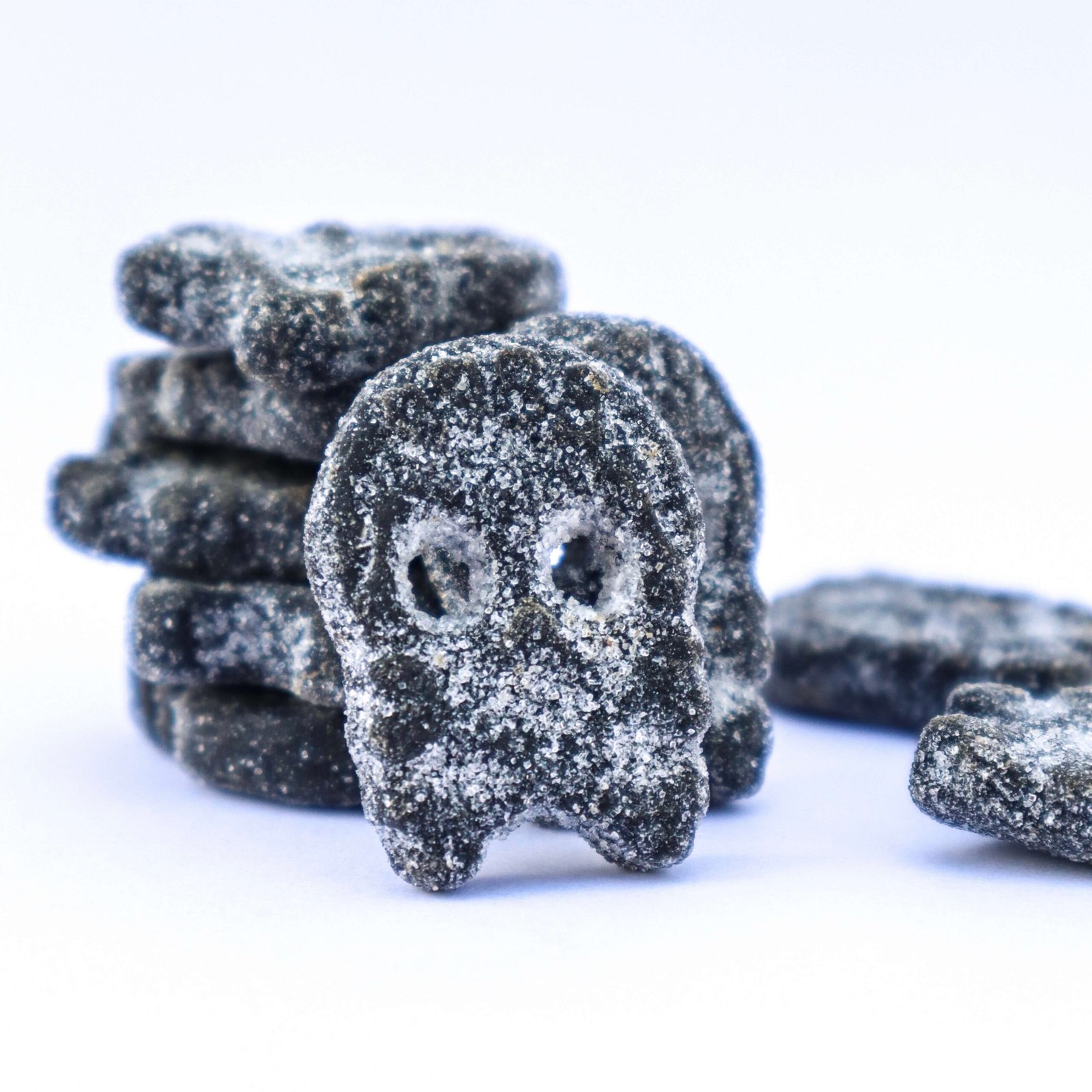 Bubs Salty Skull Mini vegan candy vegano vegana chuches veganas bubs godis salado regaliz liquorice