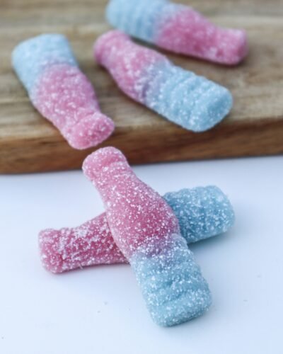 Fizzy Bottle Summer candy acida frutal bubblegum chicle saboroso chuches de fruta botella bottle candy verano colourful