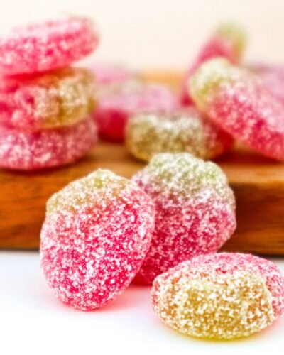 Sour Strawberries vegan candy godis fabrica chuches de fresa freson candy fruit fruta chuches veganas vegano strawberry candy