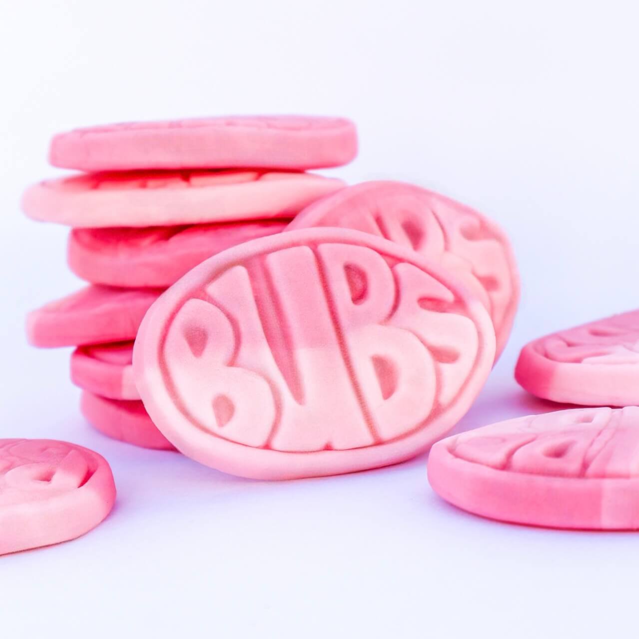 Strawberry Pomegranate Bubs viral candy TikTok instagram raspberry bubs godis bubs candy chuches de bubs vegan golosinas veganas vegano famoso frambuesa