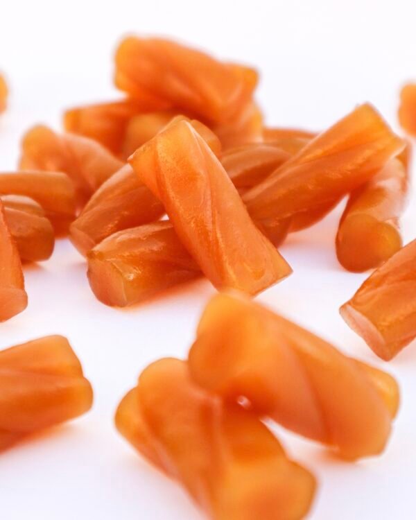 Caramel Screw – The twist you didn’t know you needed! liquorice texture vegan candy chuches veganas