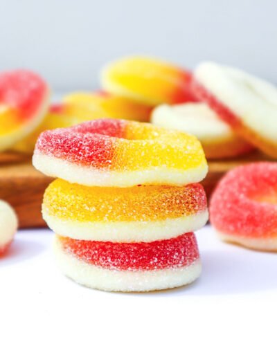 Peach Rings Trolli Godis Fabrica aro anillo chuches de melocotón round peachy