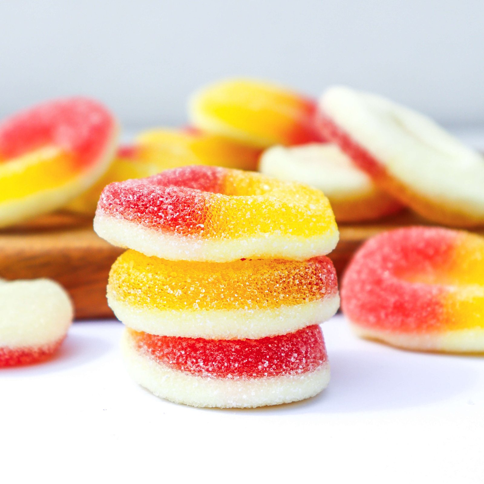 Peach Rings Trolli Godis Fabrica aro anillo chuches de melocotón round peachy