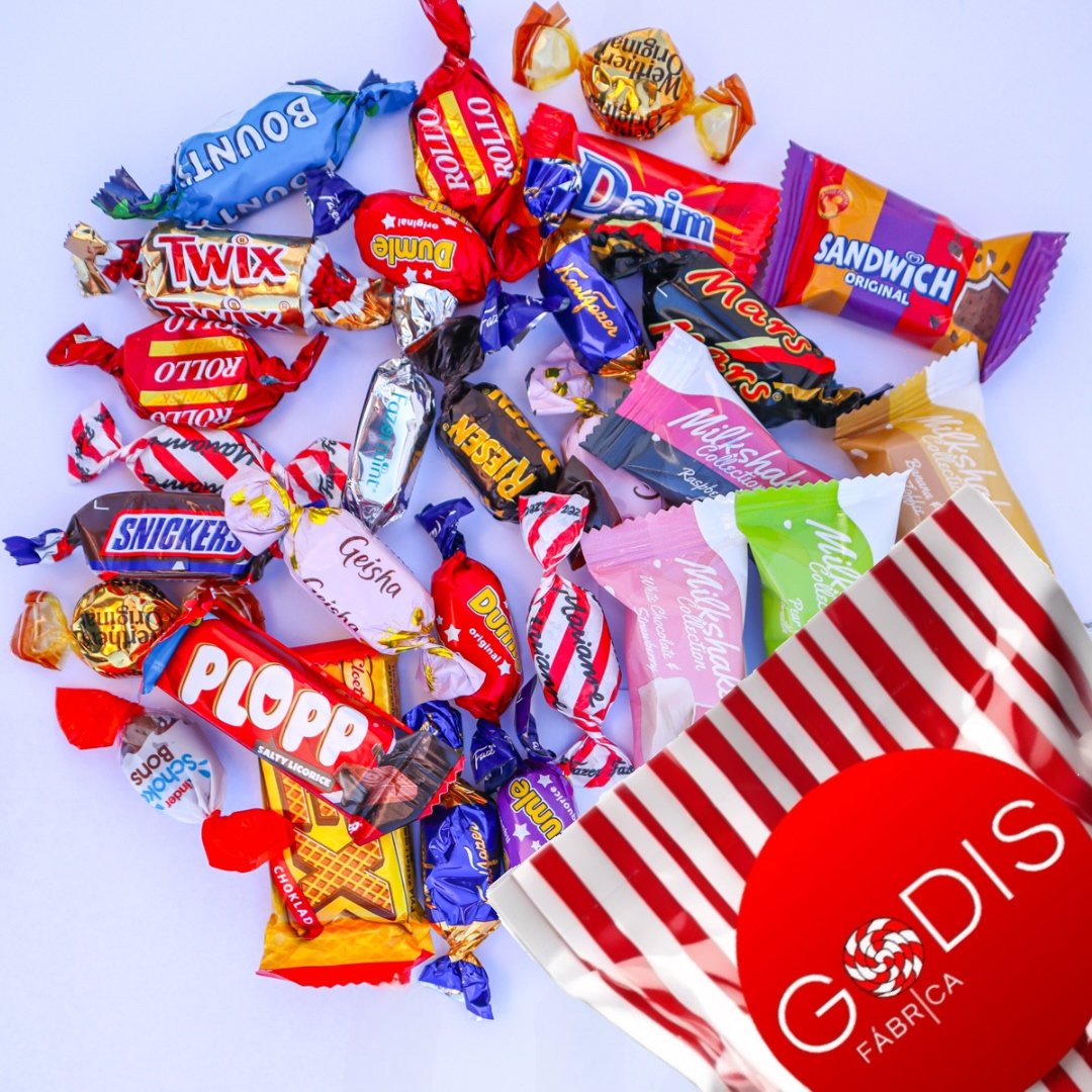 Godis Luxury Mix Godis Fábrica wrapped candy chocolate