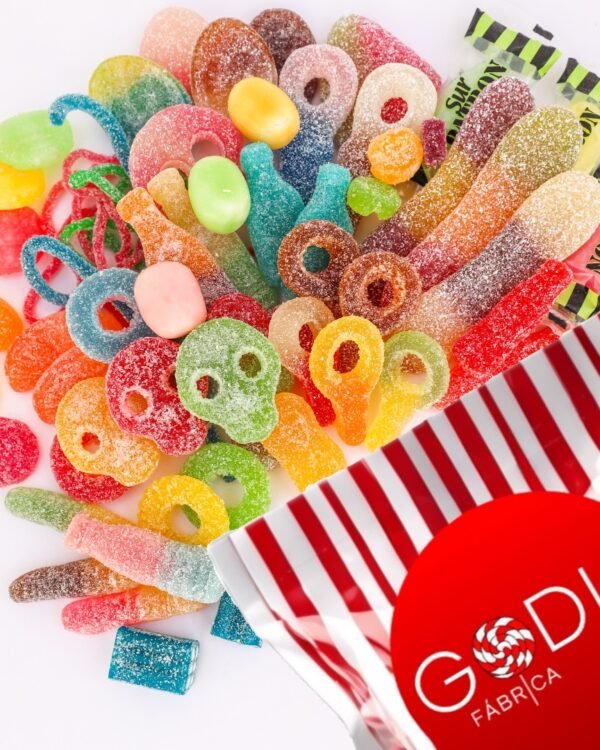 Godis Sour Mix Godis Fábrica chuches acidas acido calavera very sour