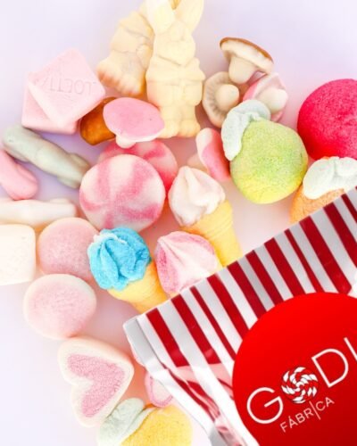 Godis Fluffy Mix marshmallow foamy candy chuches de espuma nubes nube golosinas