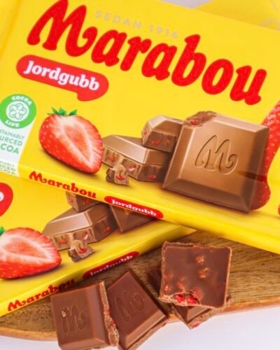 Marabou Strawberry Chocolate swedish chocolate Finnish spain portugal suklaa godis españa Barcelona Madrid malaga valencia chocolate con fresa