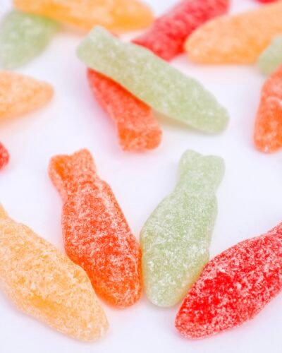Sour Fruit Fish swedish candy malaco Cloetta spain portugal fruity chuches veganas vegan candy pescado fish candy malaga Madrid Barcelona Vigo
