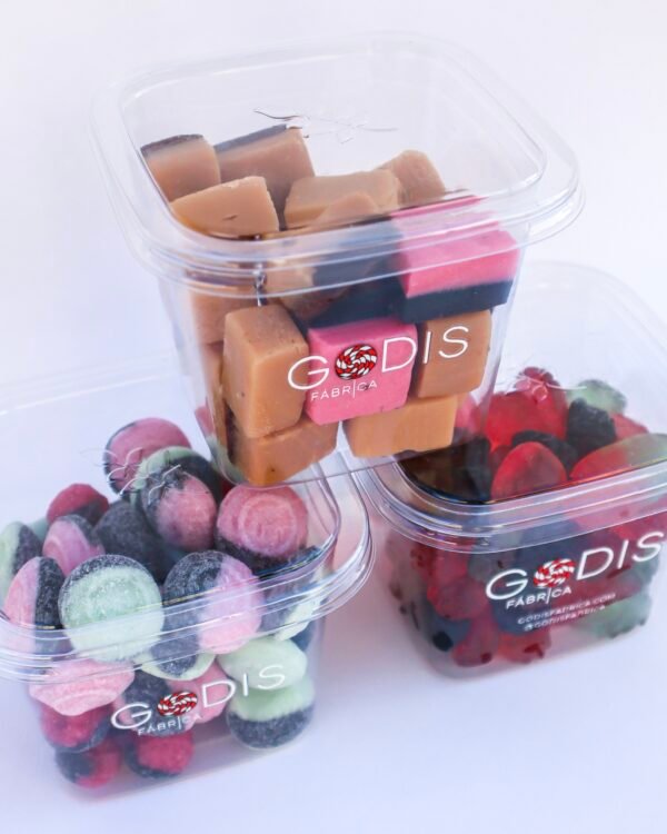 Godis Candy Cup Tarro de chuches bote golosinas candy cup plastic cup with candy can with candy tarro vaso de chuches swedish candy Finnish candy foam nube vegan candy bubs