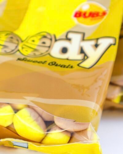 Banana Bubs Mini (Goody) Vegan candy bubs godis fabrica chuches veganas calavera grande acida vegano viral candy TikTok instagram