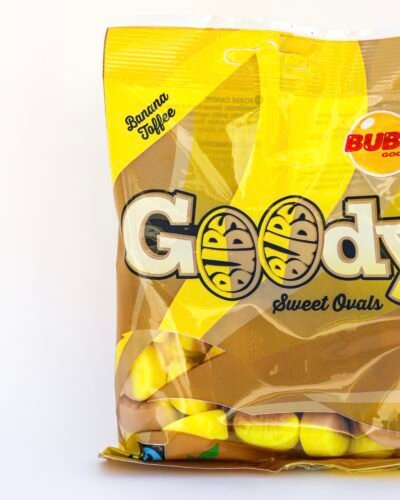 Banana Bubs Bag (Goody) Vegan candy bubs godis fabrica chuches veganas calavera grande acida vegano viral candy TikTok instagram
