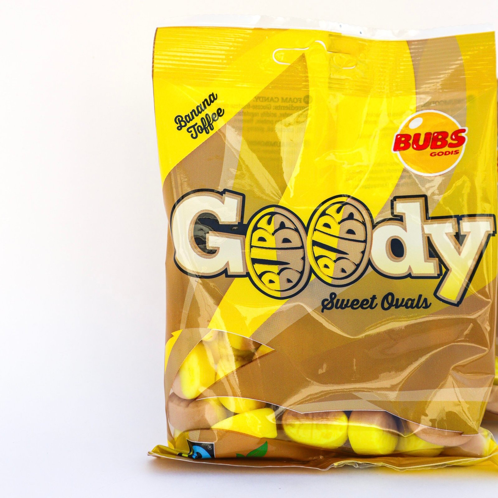 Banana Bubs Bag (Goody) Vegan candy bubs godis fabrica chuches veganas calavera grande acida vegano viral candy TikTok instagram