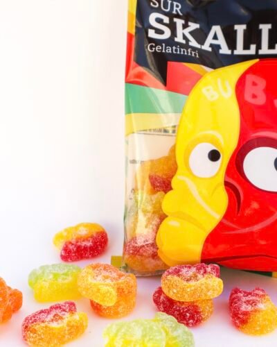 Bubs Sour Skull Bag Vegan candy bubs godis fabrica chuches veganas calavera grande acida vegano viral candy TikTok instagram