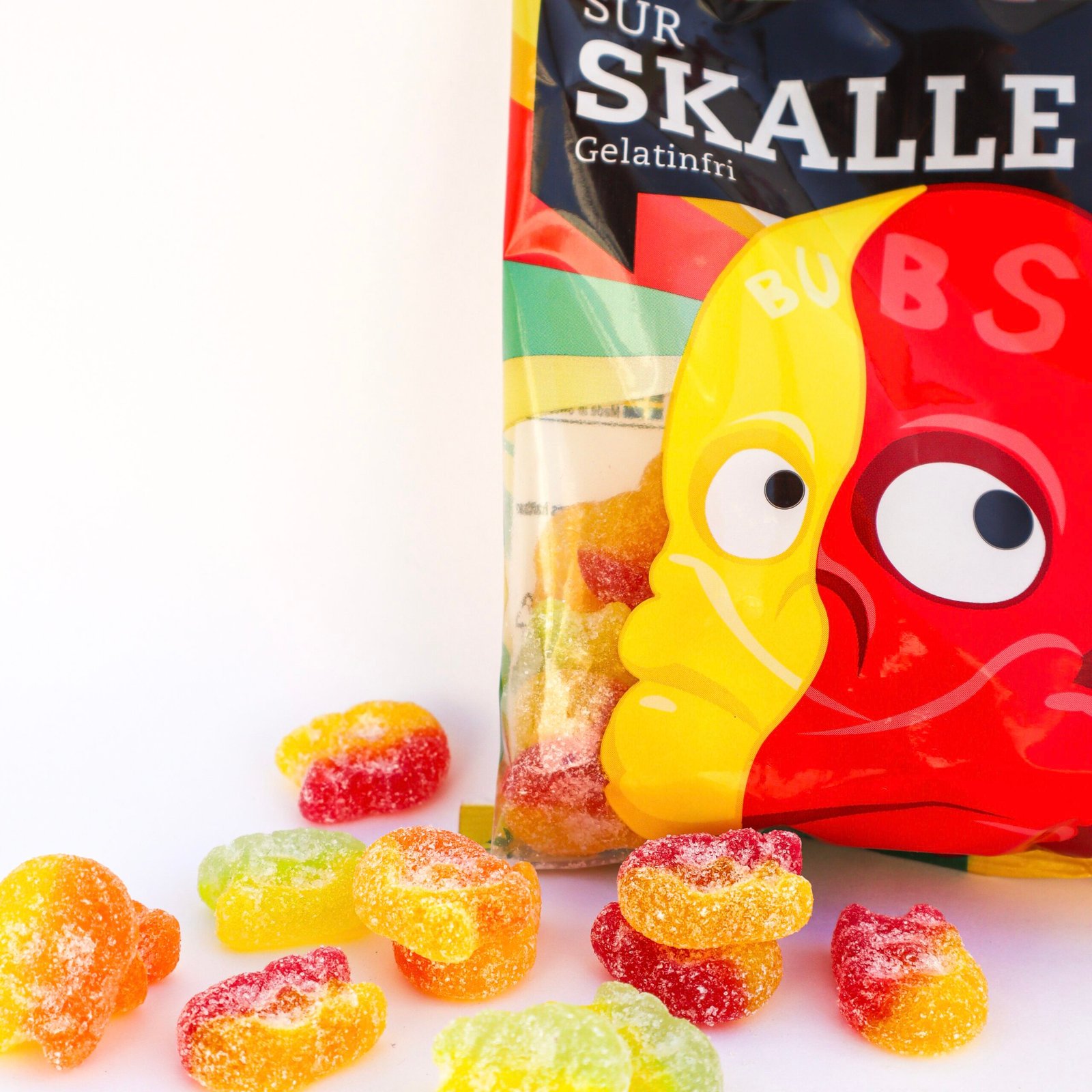 Bubs Sour Skull Bag Vegan candy bubs godis fabrica chuches veganas calavera grande acida vegano viral candy TikTok instagram