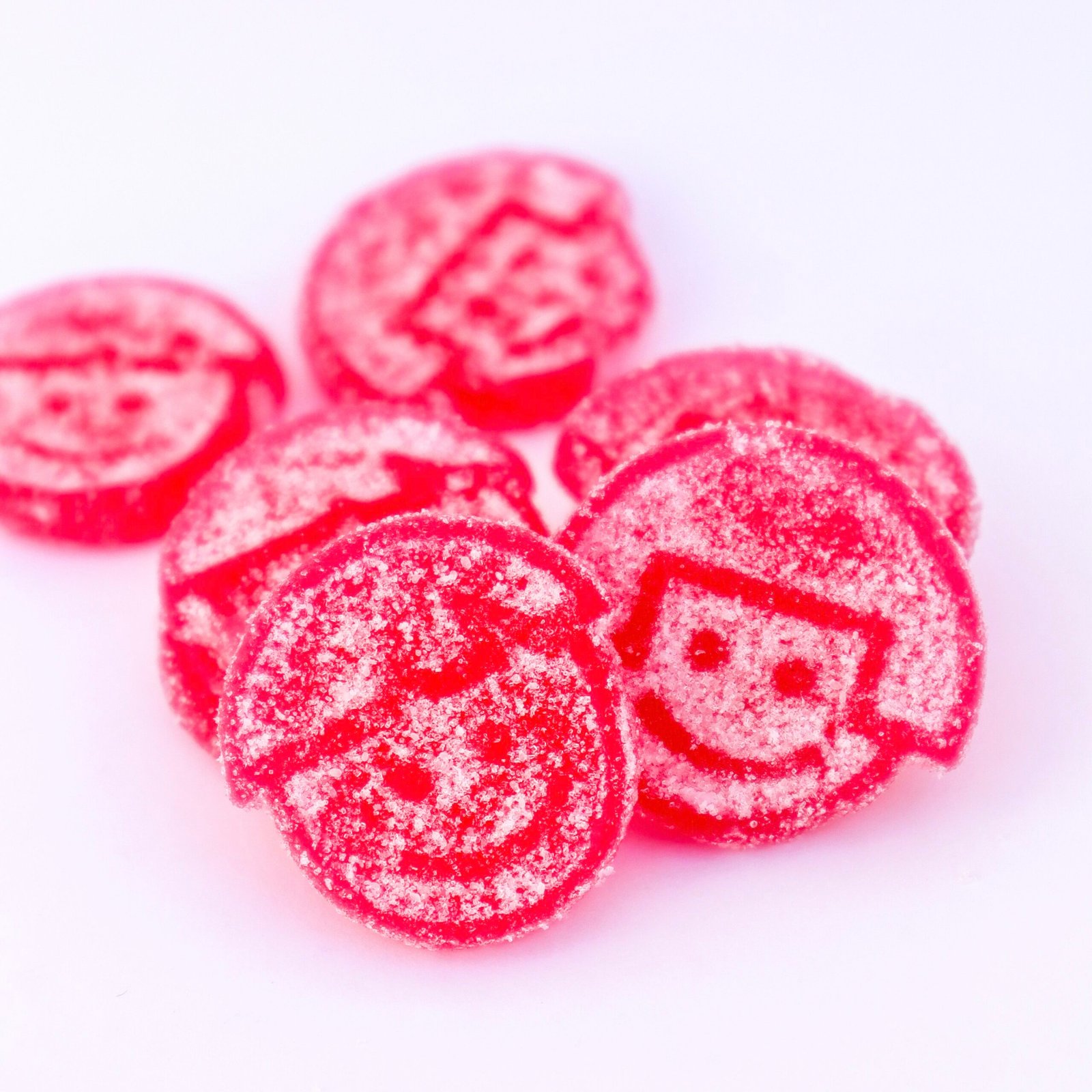 Raspberry Twins Grans konfektyr frambuesa gemelos red candy rojo chuches veganas