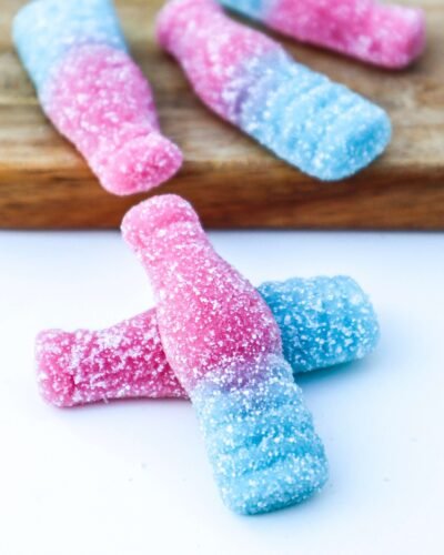Fizzy Bottle Summer candy acida frutal bubblegum chicle saboroso chuches de fruta botella bottle candy verano colourful