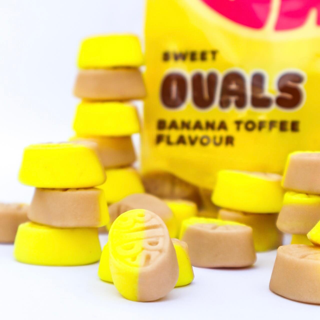 Banana Bubs Mini (Goody) Vegan candy bubs godis fabrica chuches veganas calavera grande acida vegano viral candy TikTok instagram