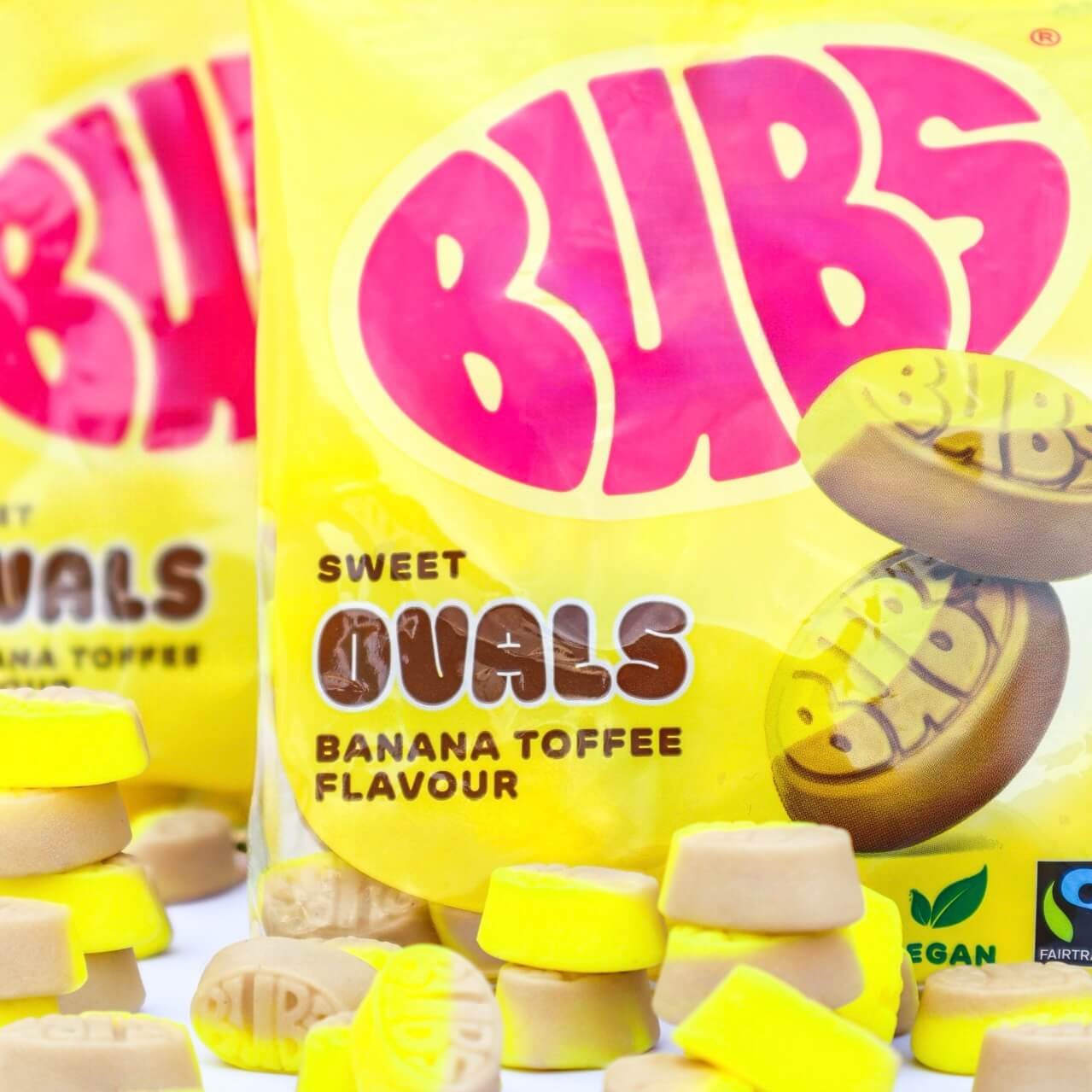 Banana Bubs Bag (Goody) Vegan candy bubs godis fabrica chuches veganas calavera grande acida vegano viral candy TikTok instagram