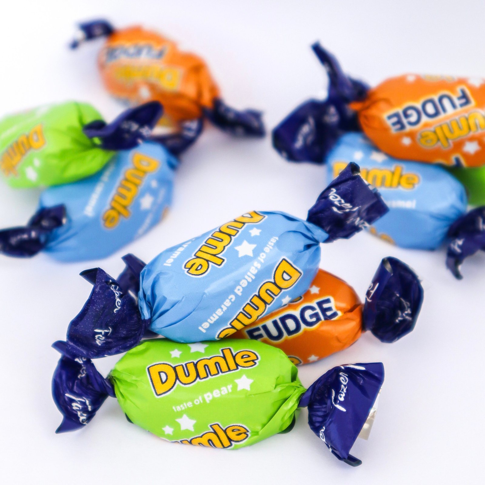 Dumle Happy Mix fazer chocolate candy toffee caramel masticable pera pear salty caramel fudge