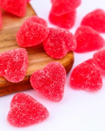 Red Hearts Candy Aroma gel jelly candy sugar gelatina chuches rojos corazones love amor valentines day san valentin
