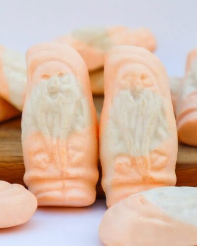 Foam Santa Orange Caramel naranja toffee caramelo chuches suaves navidad papa Noél santa Claus santa candy foam candy marshmallow malavisco nubes juleskum jul special edition 2025