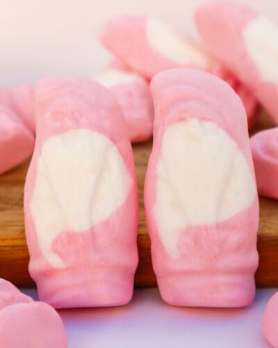 Foam Santa chuches suaves navidad papa Noél santa Claus santa candy foam candy marshmallow malavisco nubes juleskum jul vanilla strawberry fresa frambuesa raspberry christmas candy sweets juleskum original cloetta