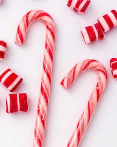 Candy Cane Christmas Stick peppermint polka stick lollipop navidad chuches de navidad dulce navideño