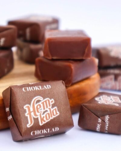 Hemkola Chocolate Toffee kola toffee with chocolate taste sabor a chocolate hem-kola suklaa choklad swedish candy original