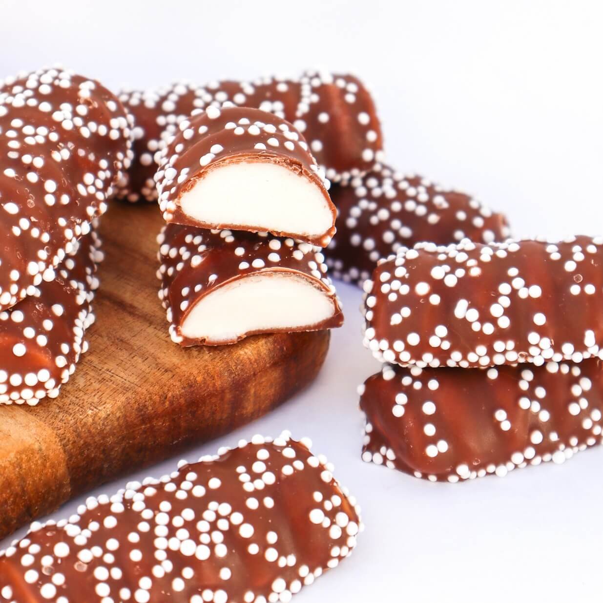 Vanilla Foam Chocolate chuches de espuma con chocolate espumoso doces pearl perlas nubes nube con chocolate navidad natal christmas sweets