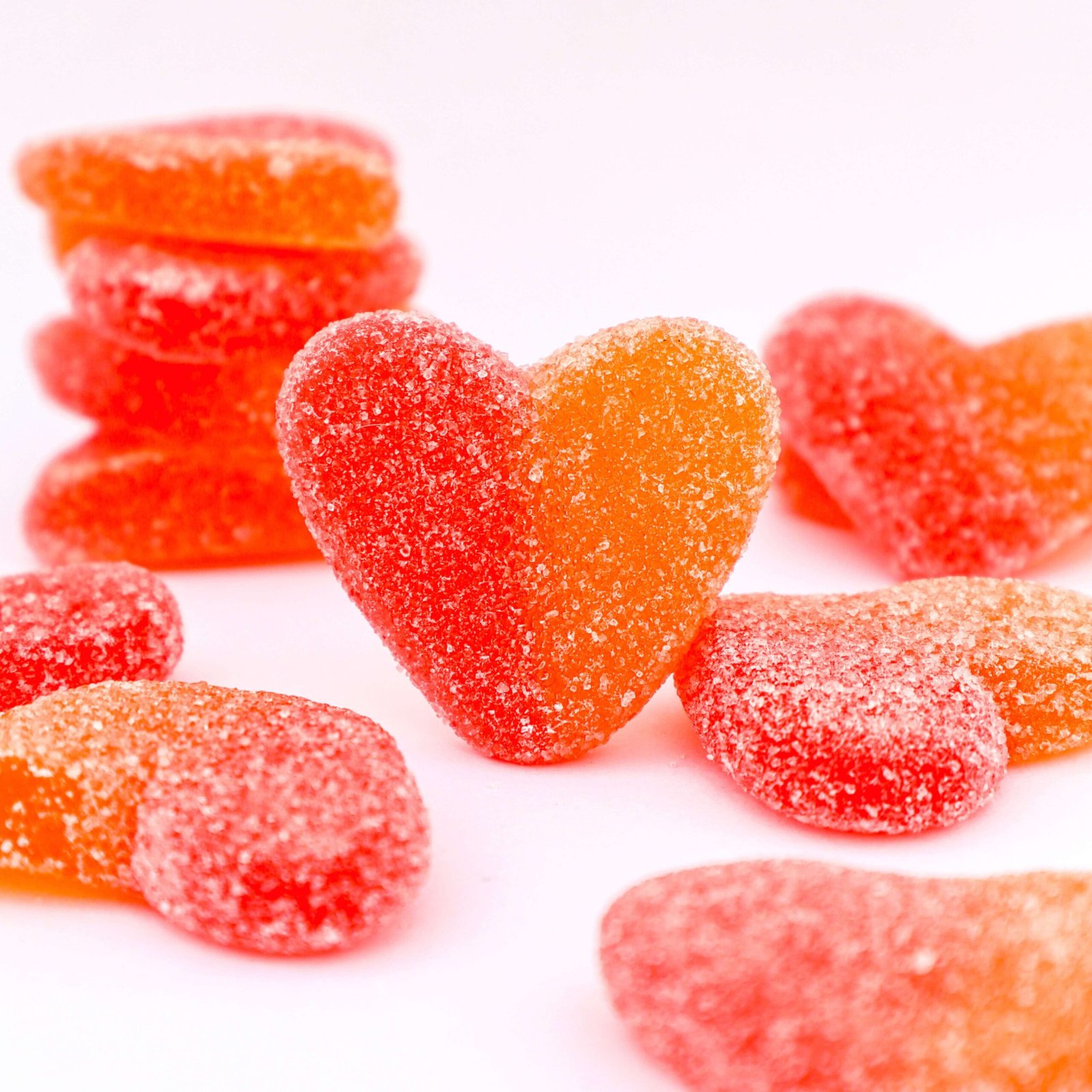 Peachy Hearts corazones de melocotón peach candy chuches de melocotón Heart candy valentines day san valentin