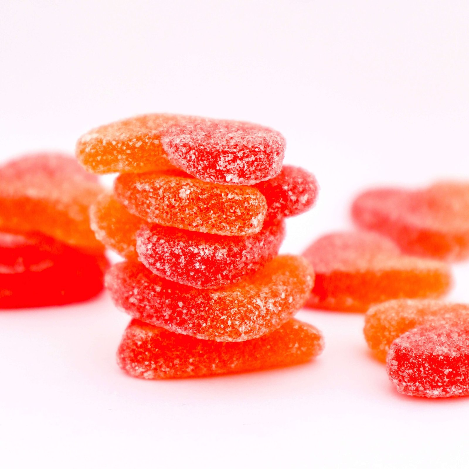 Peachy Hearts corazones de melocotón peach candy chuches de melocotón Heart candy valentines day san valentin