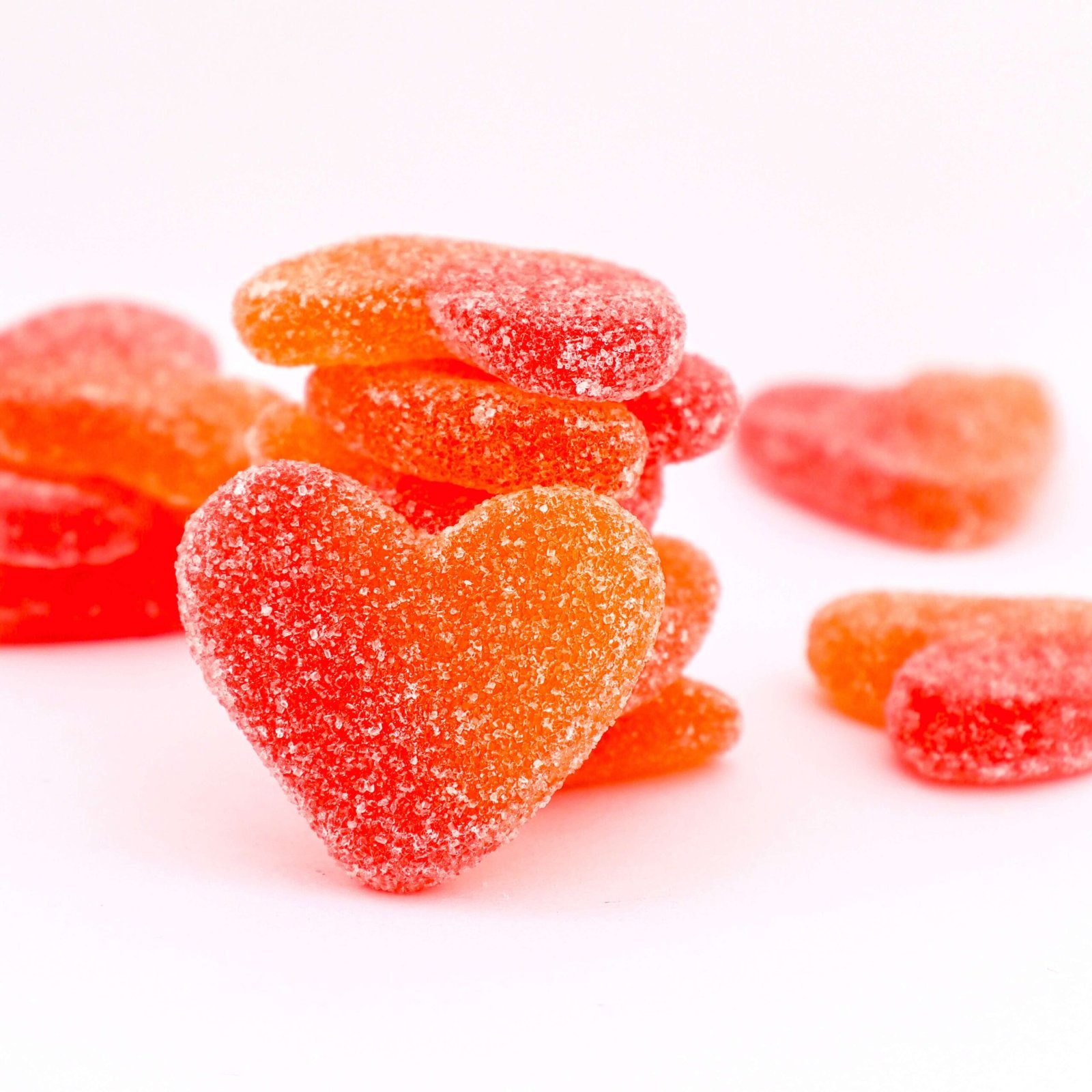 Peachy Hearts corazones de melocotón peach candy chuches de melocotón Heart candy valentines day san valentin