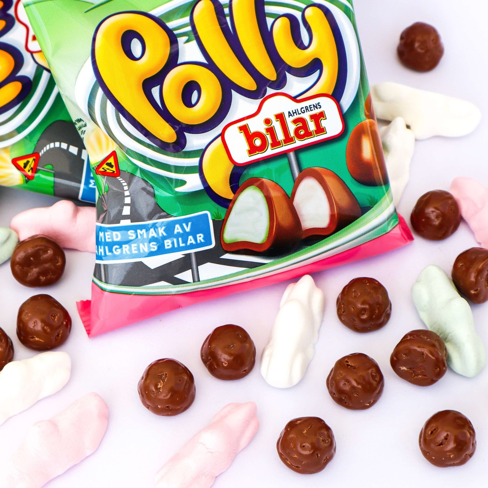 Polly Tops Bilar Bag Cloetta Ahlgrens Bilar chocolate espuma con chocolate
