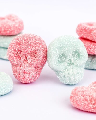 Sour Foamy Fizzy Skulls Mor mor lisas calaveras acidas nube foam foamy candy sour skull bubblegum taste
