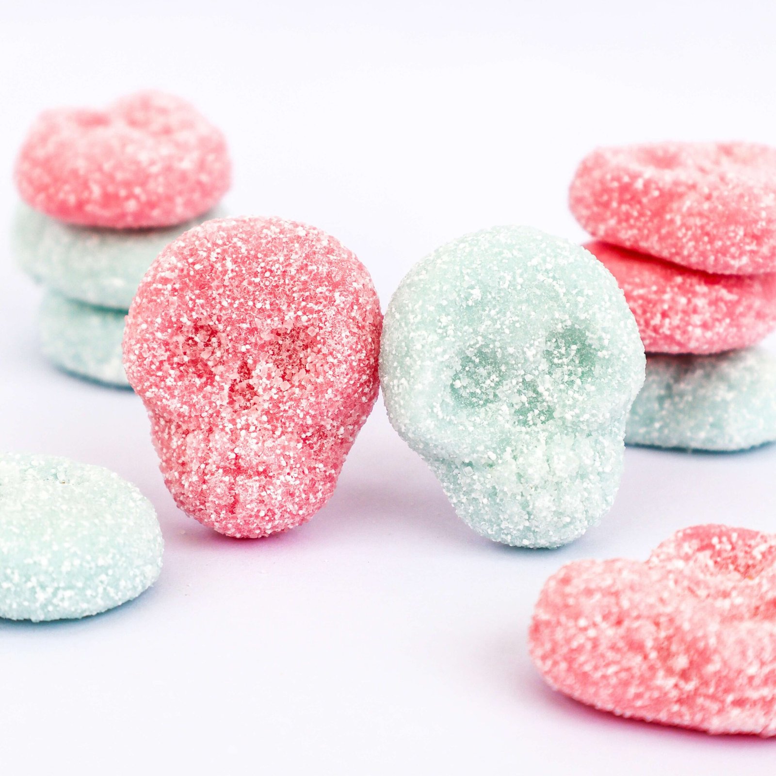 Sour Foamy Fizzy Skulls Mor mor lisas calaveras acidas nube foam foamy candy sour skull bubblegum taste