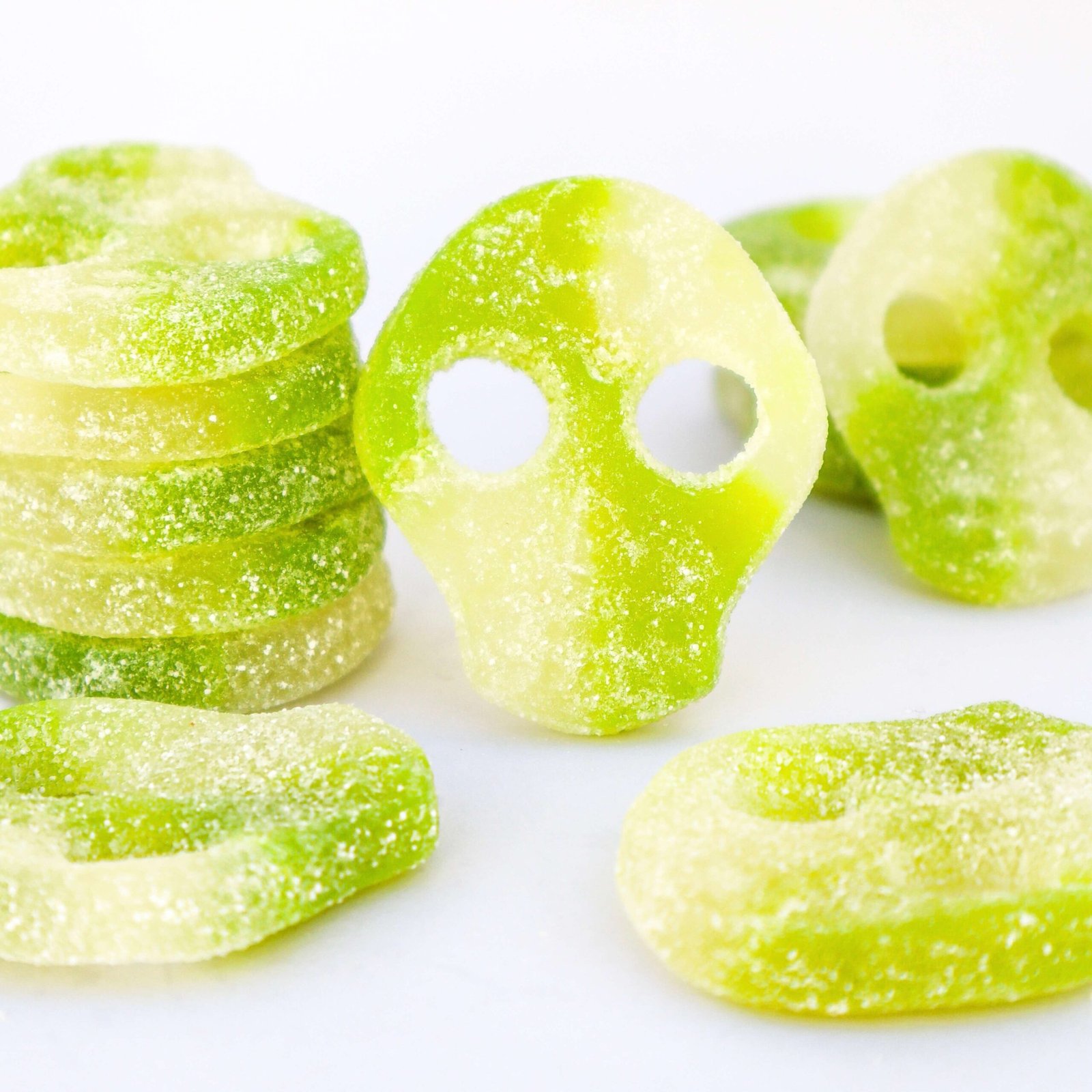 Sour Apple Skulls Candy People calavera acida swedish candy chuches suecas manzana verde skull candy
