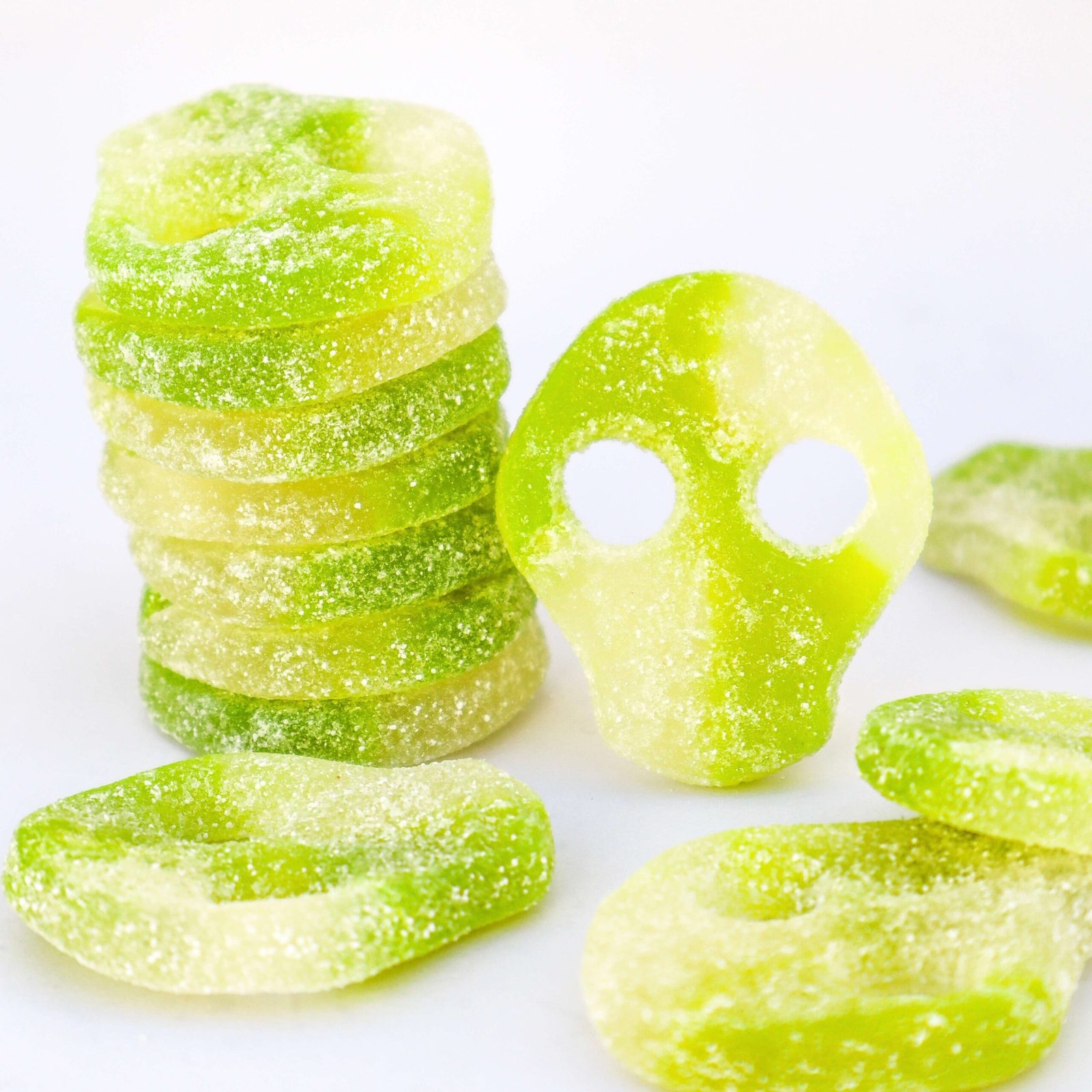 Sour Apple Skulls Candy People calavera acida swedish candy chuches suecas manzana verde skull candy