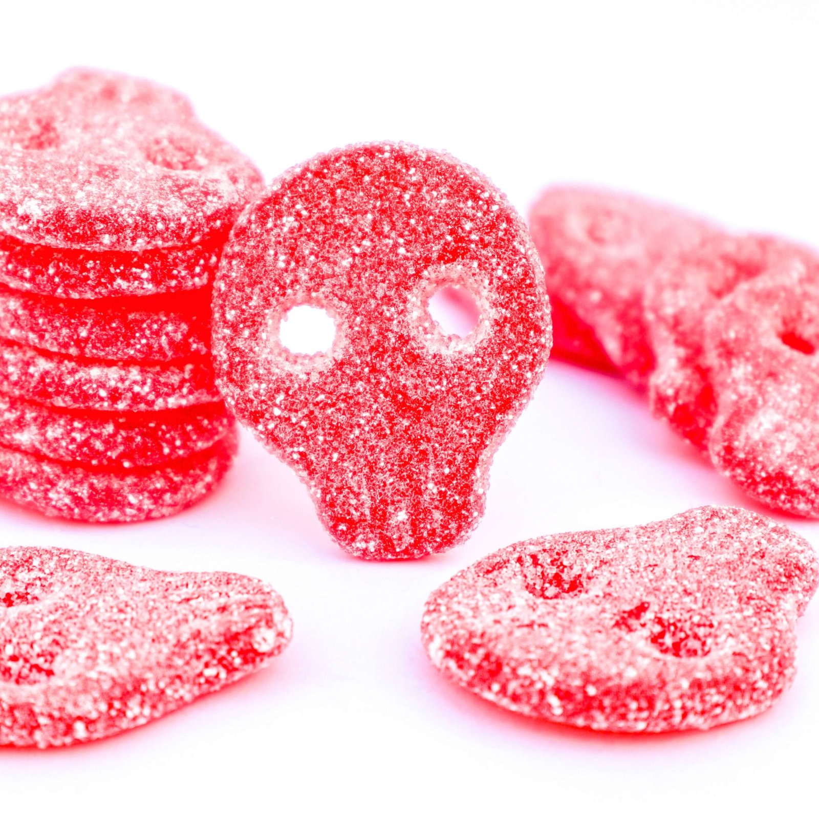 Strawberry Skulls vegan calaveras de fresa rojo red chuches veganas