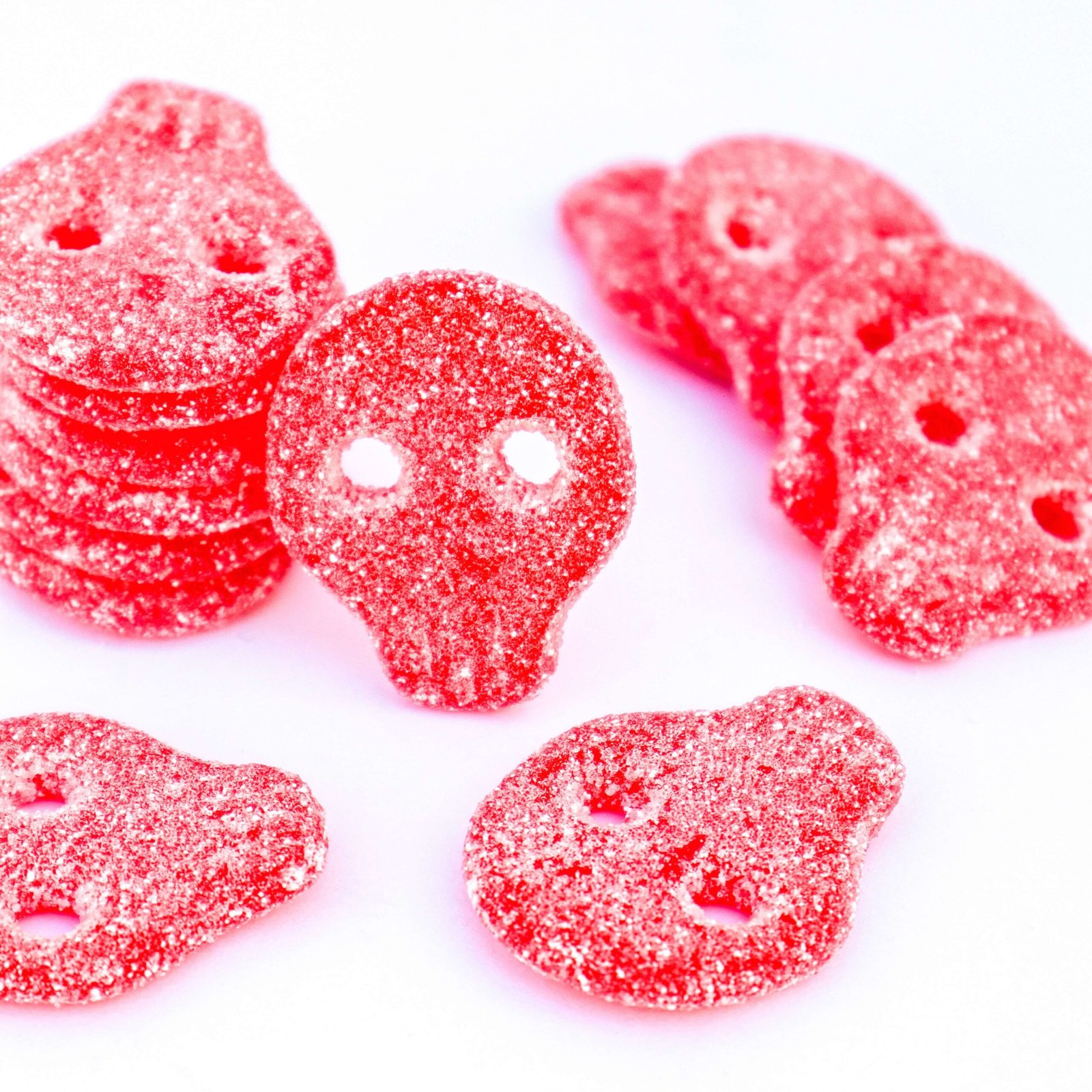 Strawberry Skulls vegan calaveras de fresa rojo red chuches veganas
