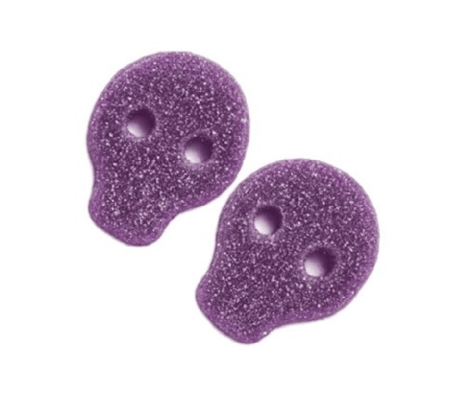 Grape Skulls Samgross Vegan candy vegan calaveras de uva grape candy grapes purple violet skull chuches veganas