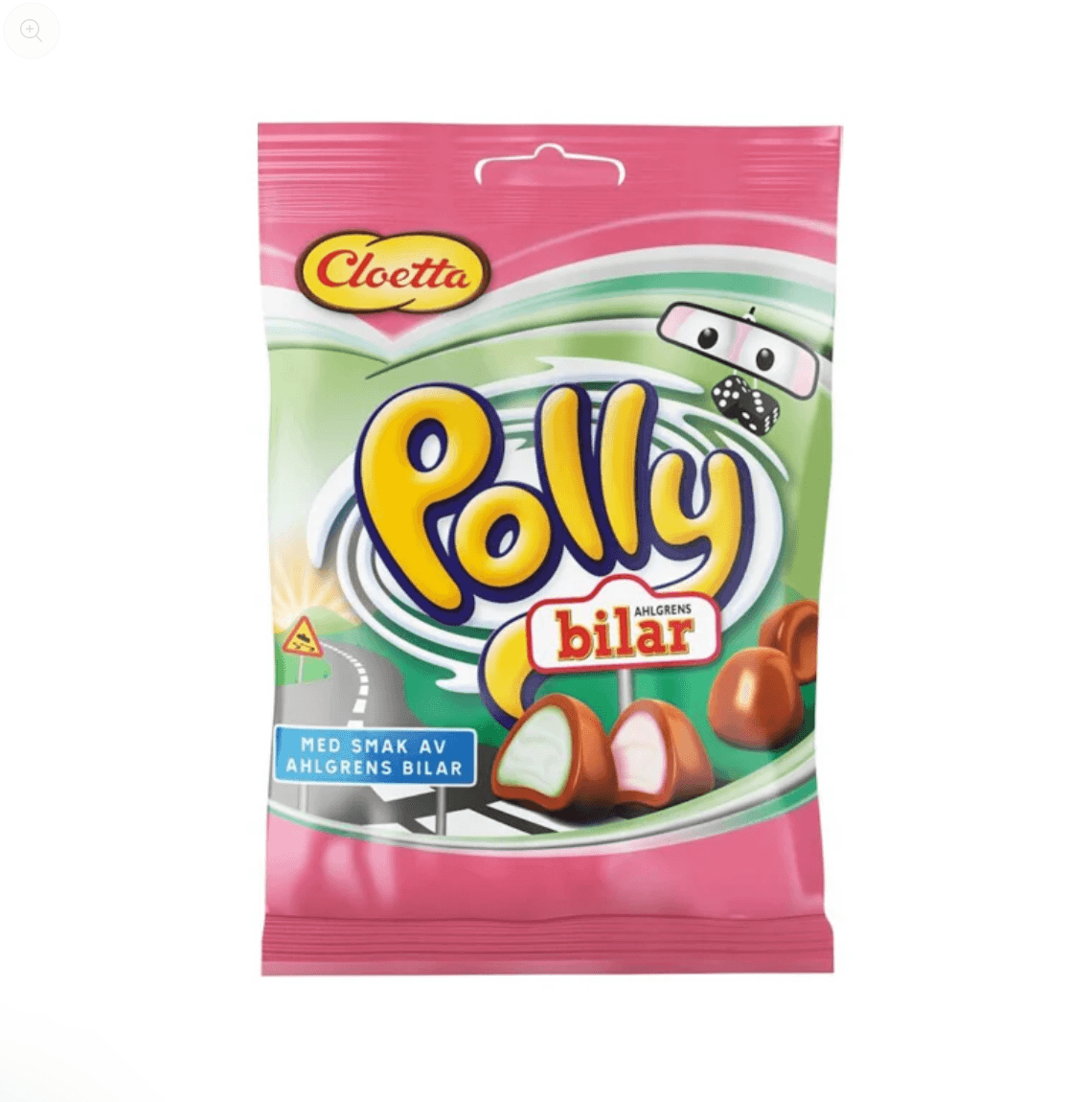 Polly Tops Bilar Bag Cloetta Ahlgrens Bilar chocolate espuma con chocolate